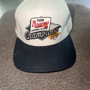 Genuine Merchandise Braves Champions Cap - Black and White
